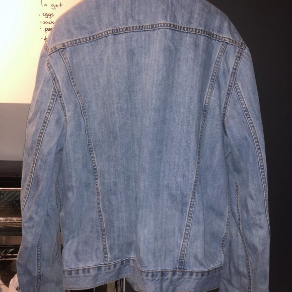 Calvin Klein Jeans Trucker Jacket in Light Blue (Large) - Picture 2 of 2